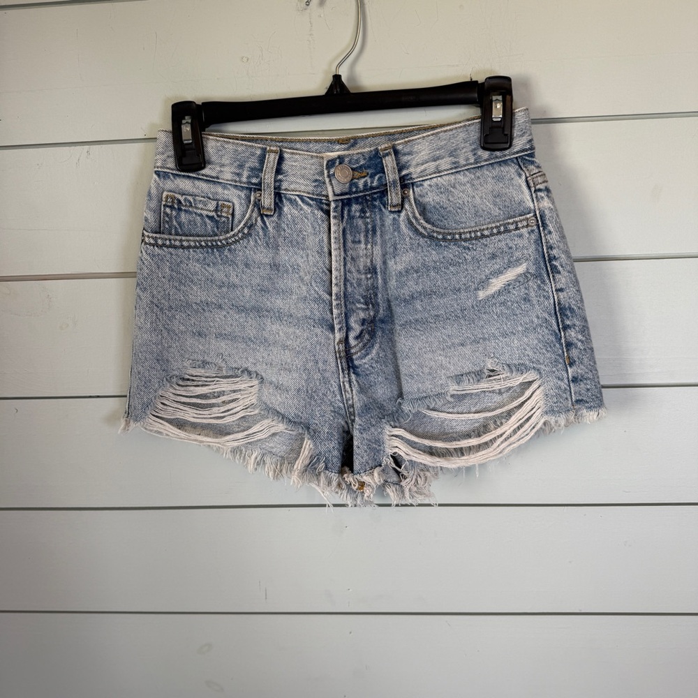PacSun vintage high rise denim shorts blue‎ women’s size 25